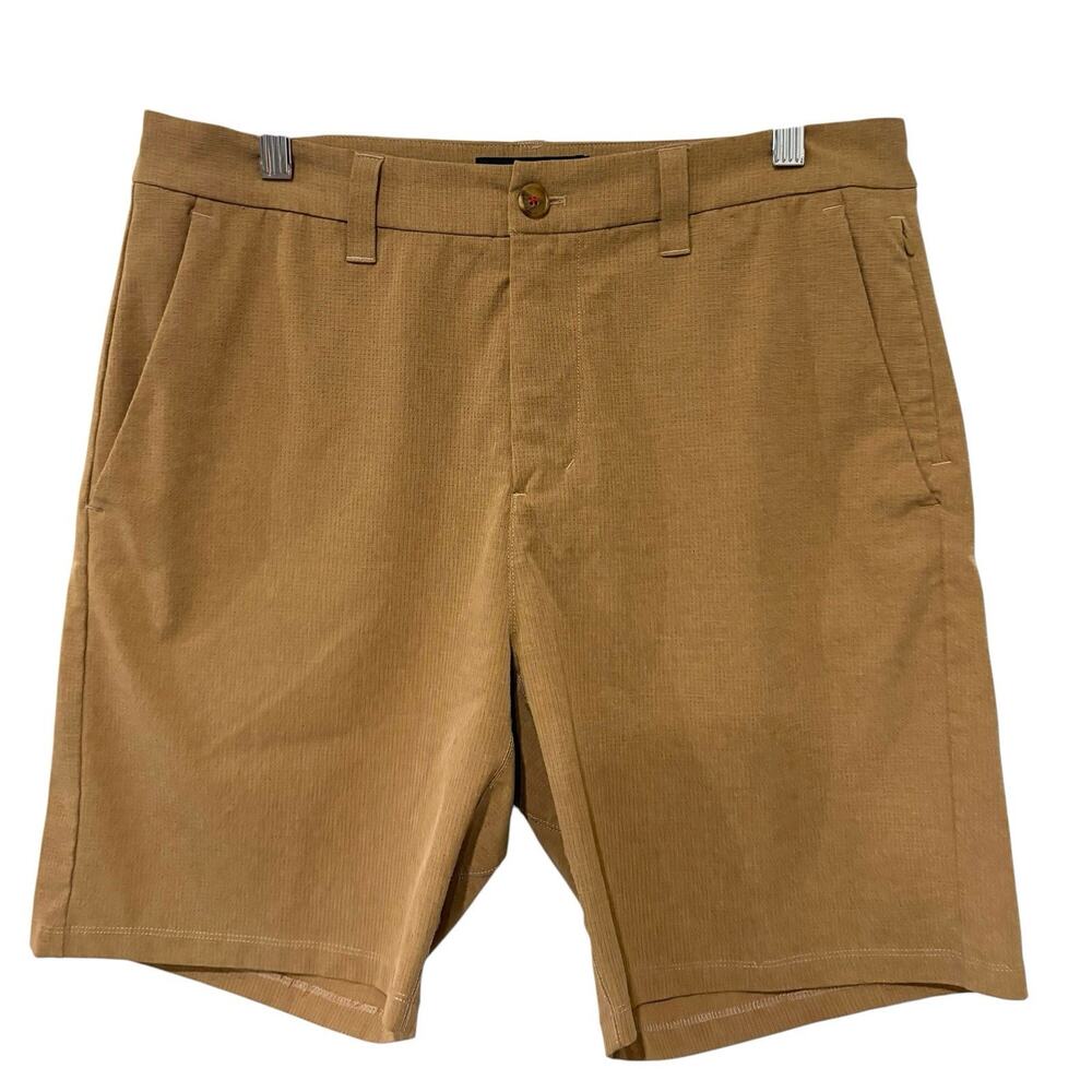 Random Golf Club RGC | Shorts Khaki Brown Pockets Performance- Size 32